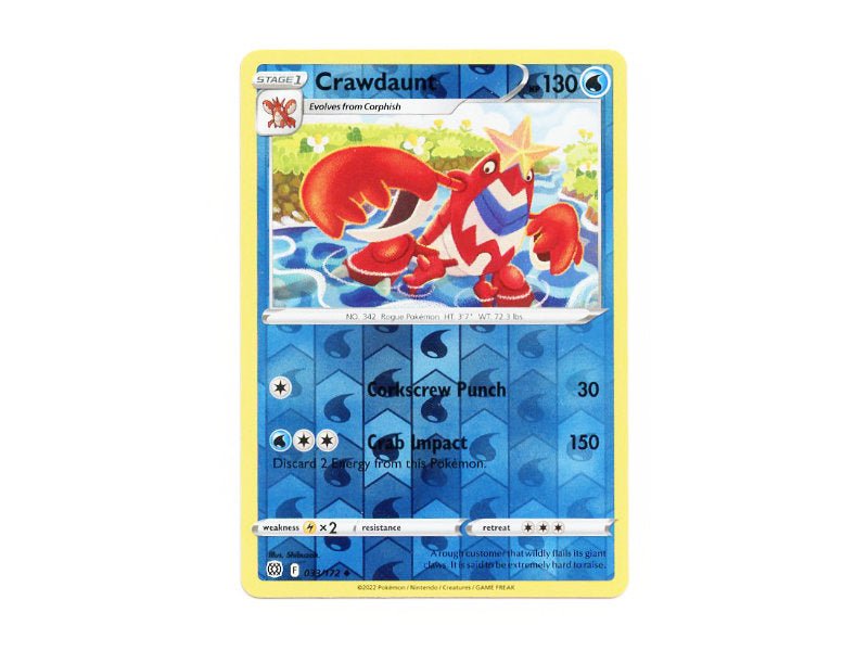 Crawdaunt 033/172 - Reverse Holo - BattleofCards