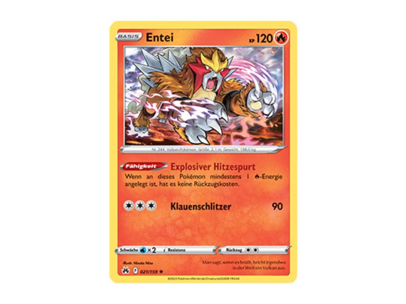 Entei 021/159 - Rare - BattleofCards