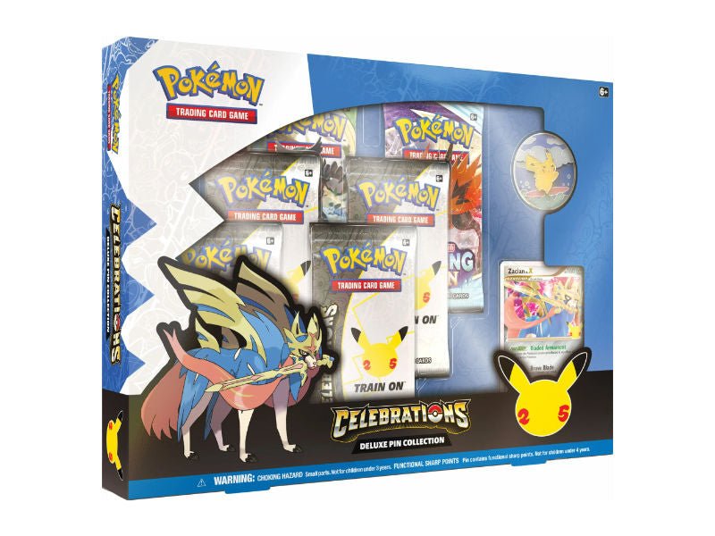 Pokémon Celebrations Zacian Deluxe Pin Collection Box - EN - BattleofCards