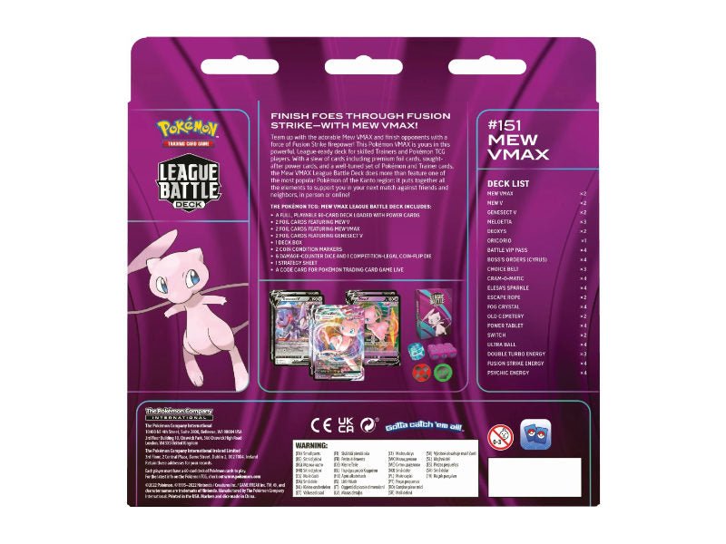 Pokémon League Battle Deck - Mew VMax - EN - BattleofCards