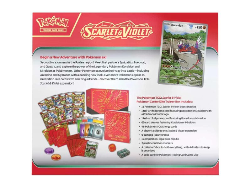 Pokémon Scarlet & Violet Elite Trainer Box (Koraidon) - EN - BattleofCards